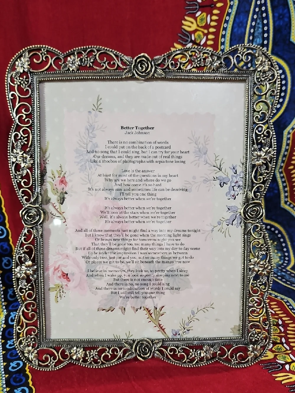 Beautiful Ornate Silver Decorative Baroque Style Rose & Filigree Picture Frame